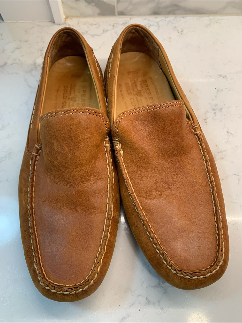 Sperry Gold Cup Driving Leather Slip-On Loafers Shoes Size 9 - Picture 3 of 8